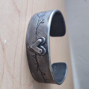 Lisa Leonard "Let Love Grow " Pewter Silver Cuff